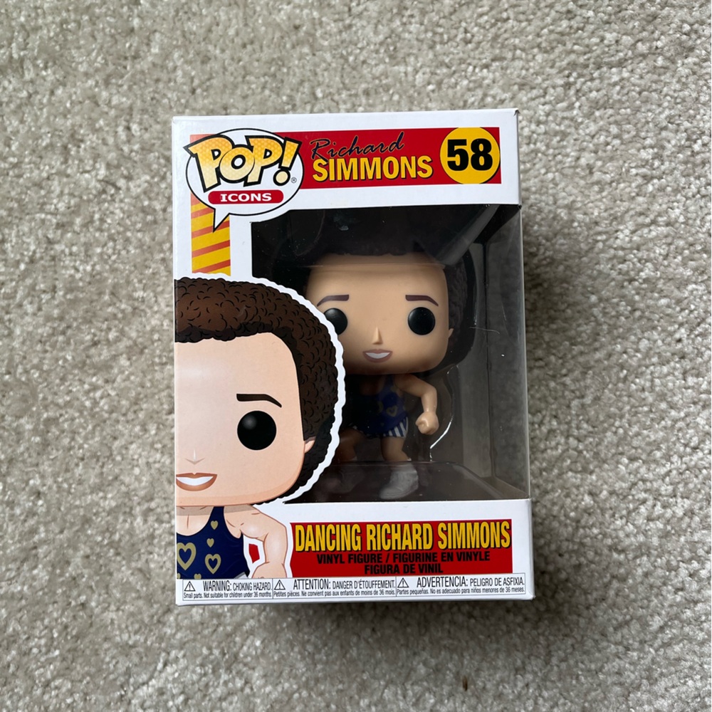 Funko Pop Icons 58 Dancing Richard Simmons Vinyl Figure Brand New!